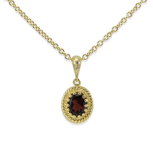 Smykke Gold Vermeil Garnet