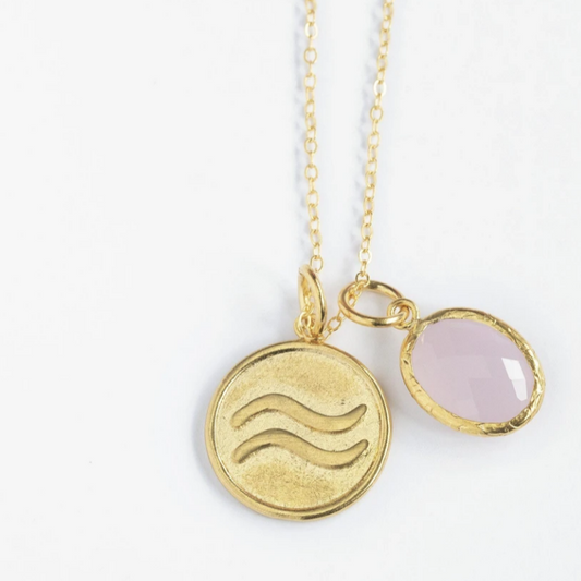 Smykke Vannmannen Rosekvarts