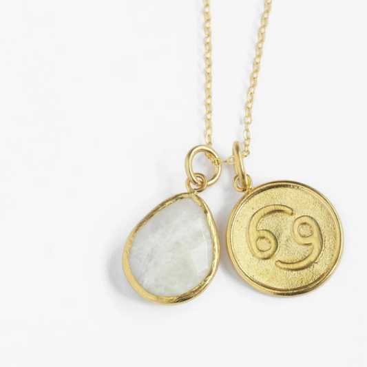 Smykke Krepsen Månestein