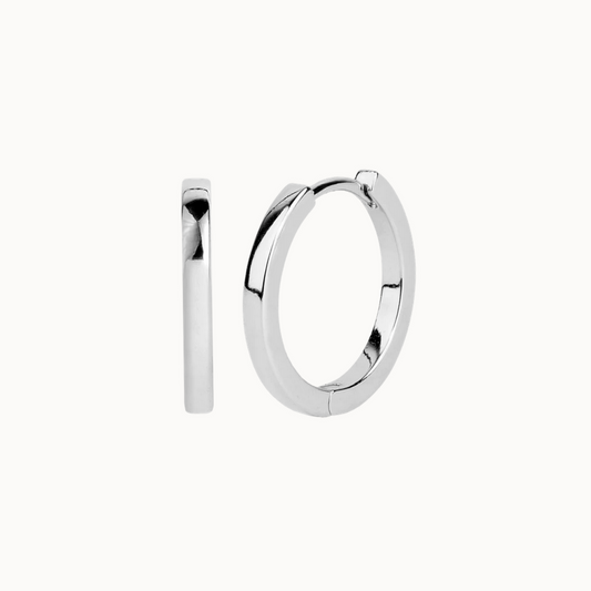 Øredobber Medium Ivory Silver