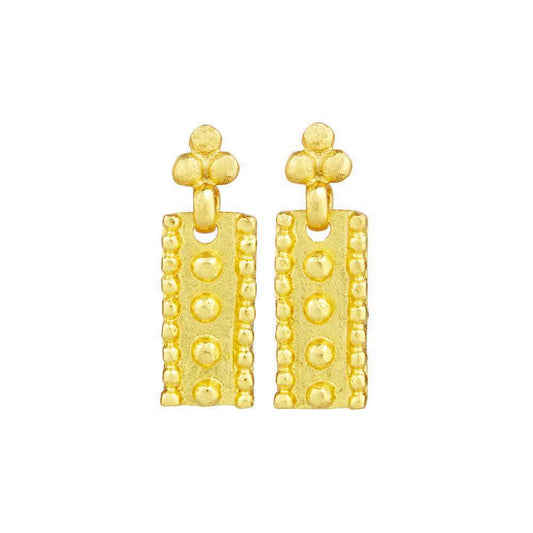 Øredobber Vida Gold Beaded Drop