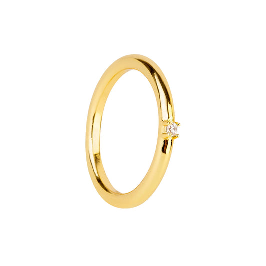 Ring White Prisma Gold